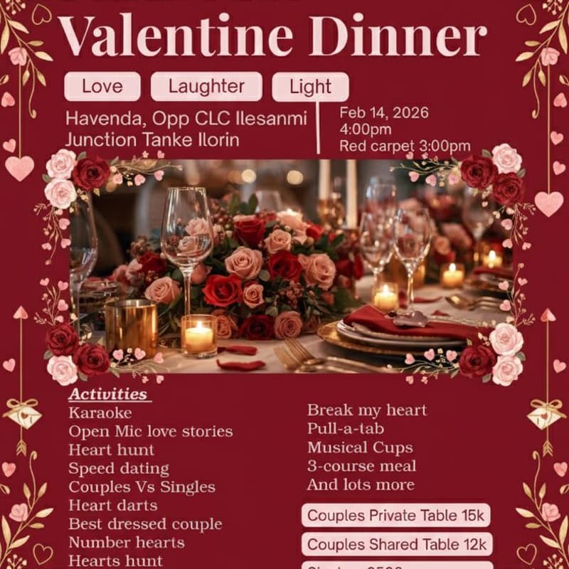 Cover Image for Final Fest Valentine Dinner