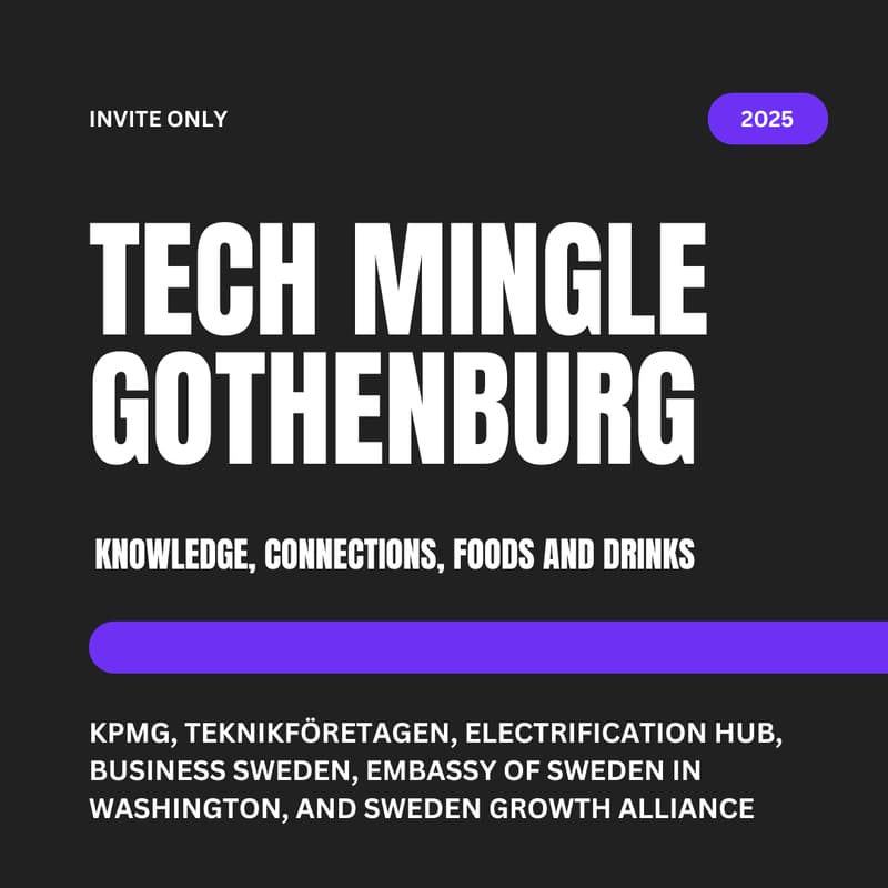 Cover Image for TECH MINGLE SWEDEN GOTHENBURG (CES & HM) INVITE ONLY