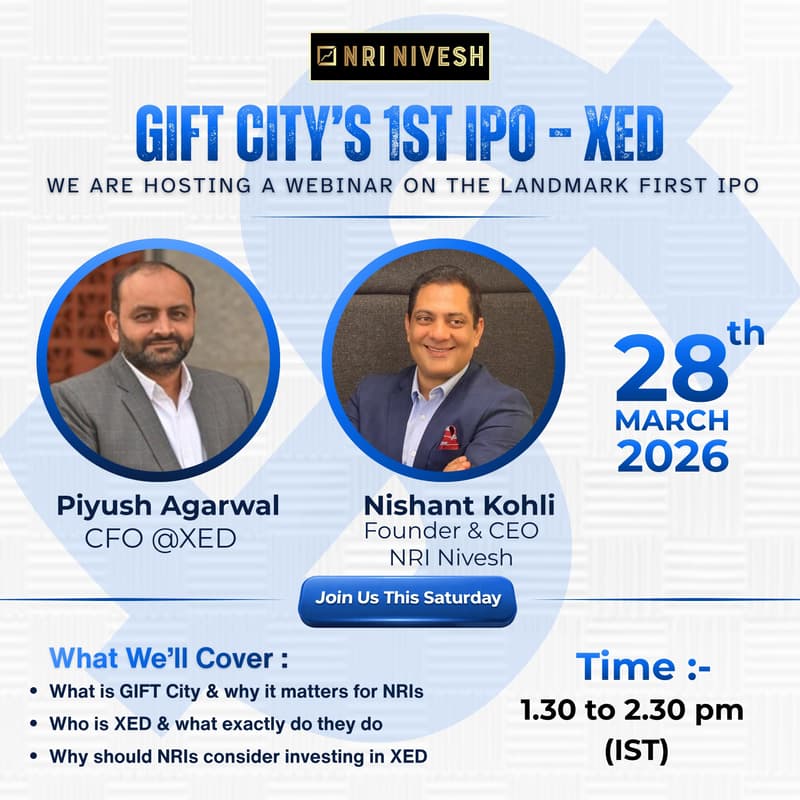Cover Image for GIFT City 1st IPO - XED