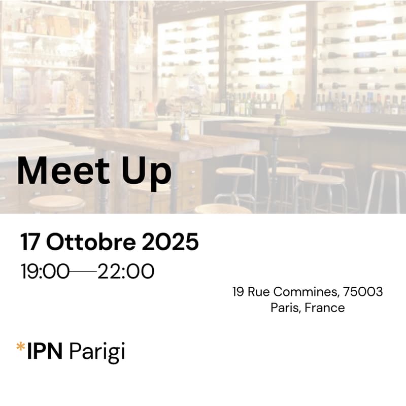 Cover Image for IPN MeetUp - Parigi