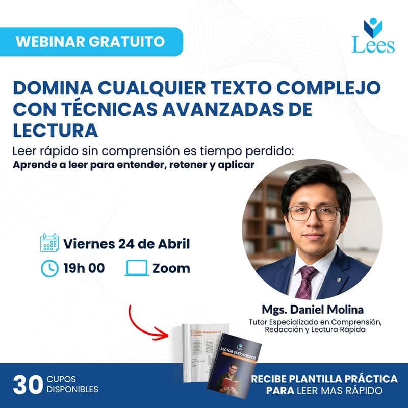 Foto de portada de Domina cualquier texto complejo con técnicas avanzadas de lectura