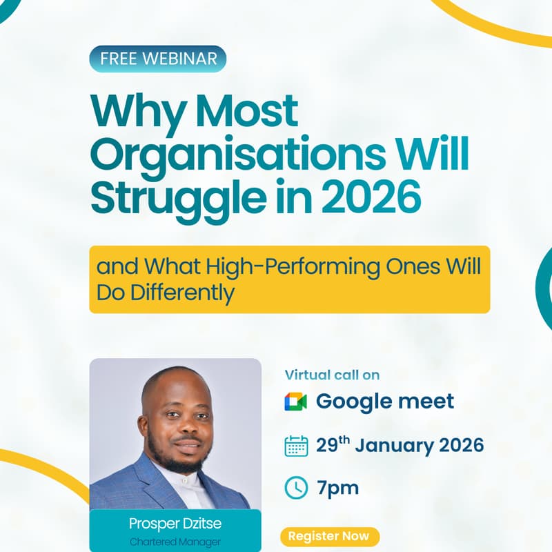 Cover Image for (Free Webinar ) Why most organizations will struggle in 2026 and What High-Performing Ones Will Do Differently.