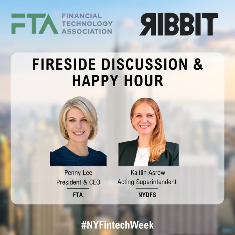 Cover Image for NY DFS Fireside Discussion & Happy Hour | NY Fintech Week
