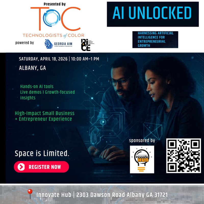 Cover Image for AI Unlocked: Harnessing Artificial Intelligence for Entrepreneurial Growth powered by Georgia AIM Project 3