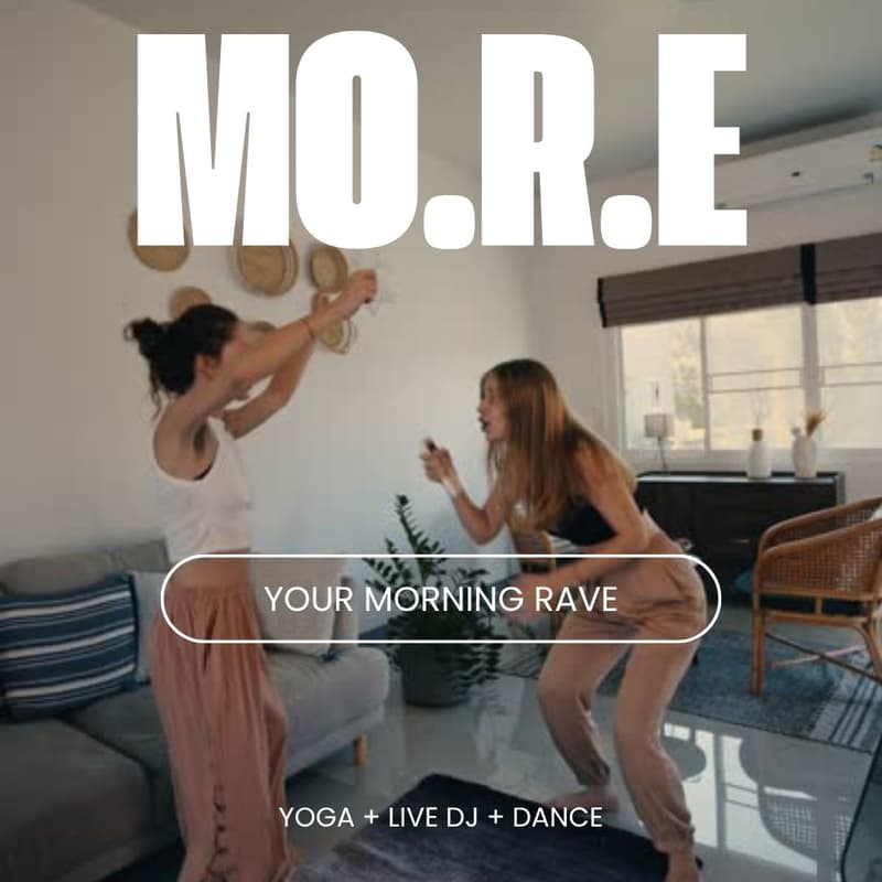 Cover Image for MO.R.E. – Morning Rave Elevation – YOGA + Live DJ + DANCE