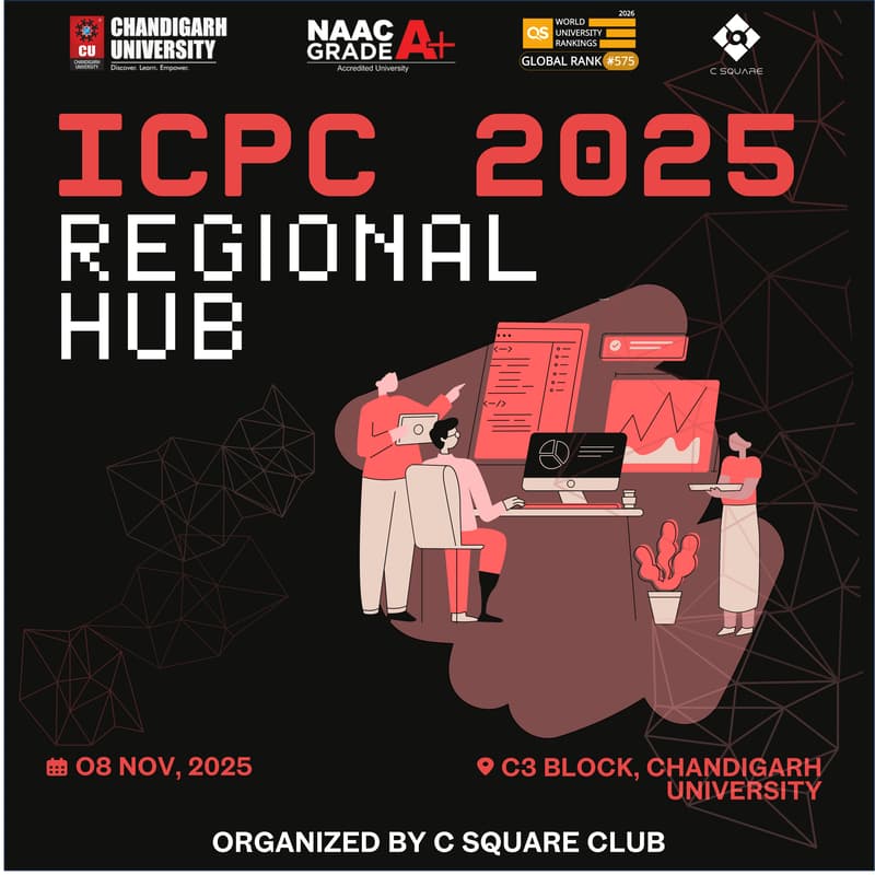 Cover Image for ICPC 2025 Regional Hub @ Chandigarh University