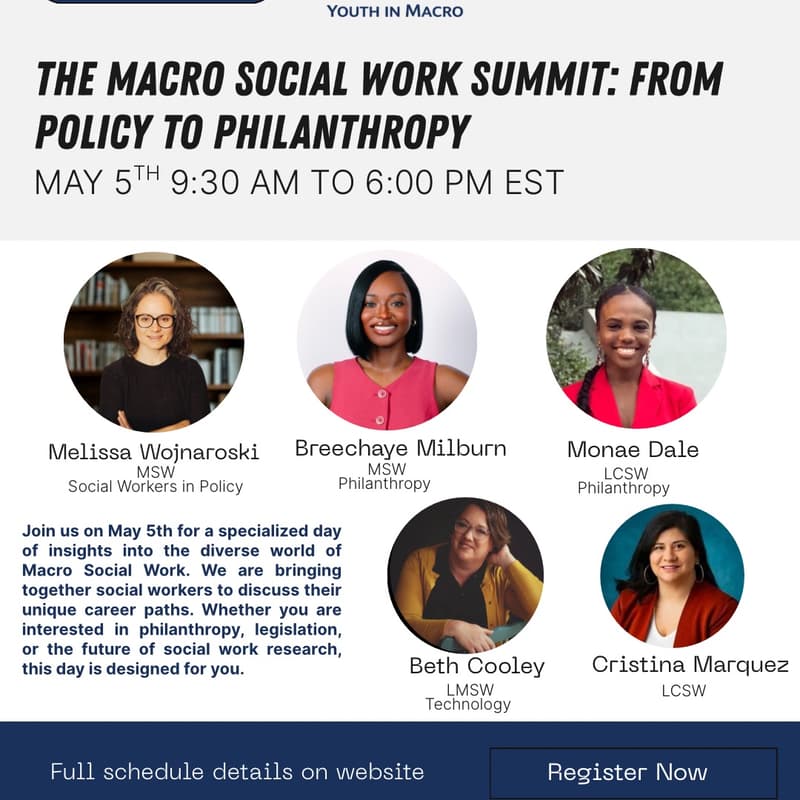 Cover Image for The Macro Social Work Summit: From Policy to Philanthropy