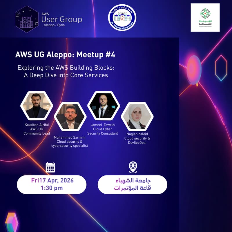 Cover Image for AWS UG Aleppo Meetup #4