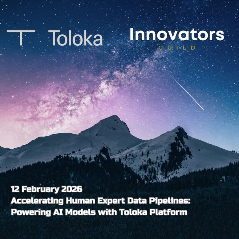 Cover Image for Innovators Guid -Accelerating Human Expert Data Pipelines: Powering AI Models with Toloka Platform