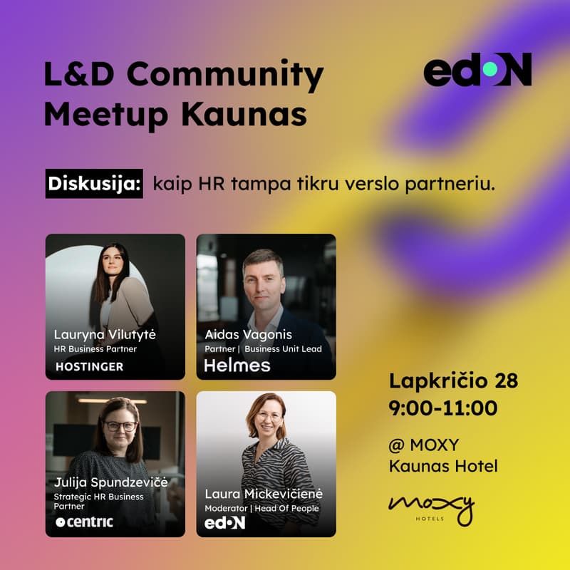 Cover Image for L&D community meetup Kaunas 2.0