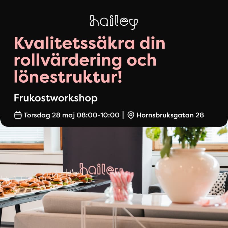 Cover Image for Frukostworkshop - Kvalitetssäkra din rollvärdering och lönestruktur!
