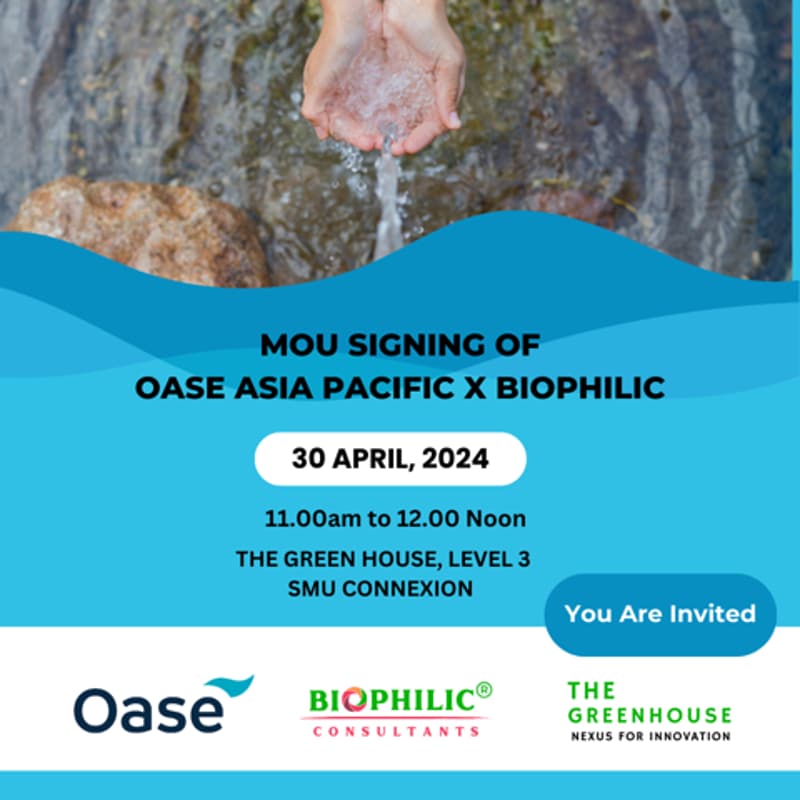 Cover Image for MOU Signing of Biophilic X OASE Asia Pacific