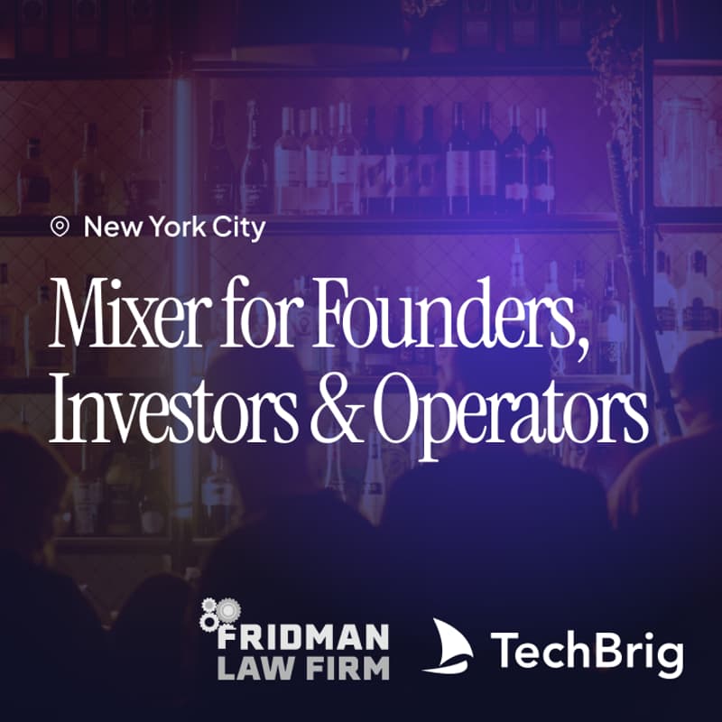 Cover Image for Startup Mixer by TechBrig & Fridman Law Firm
