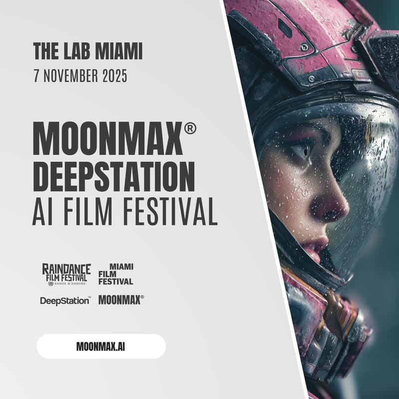 Cover Image for AI Film Festival by DeepStation, Moonmax, Raindance Film Festival