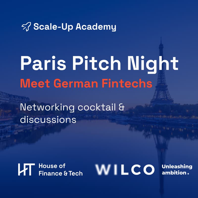 Cover Image for Paris Pitch Night. Meet German Fintechs. Scaling in Europe.