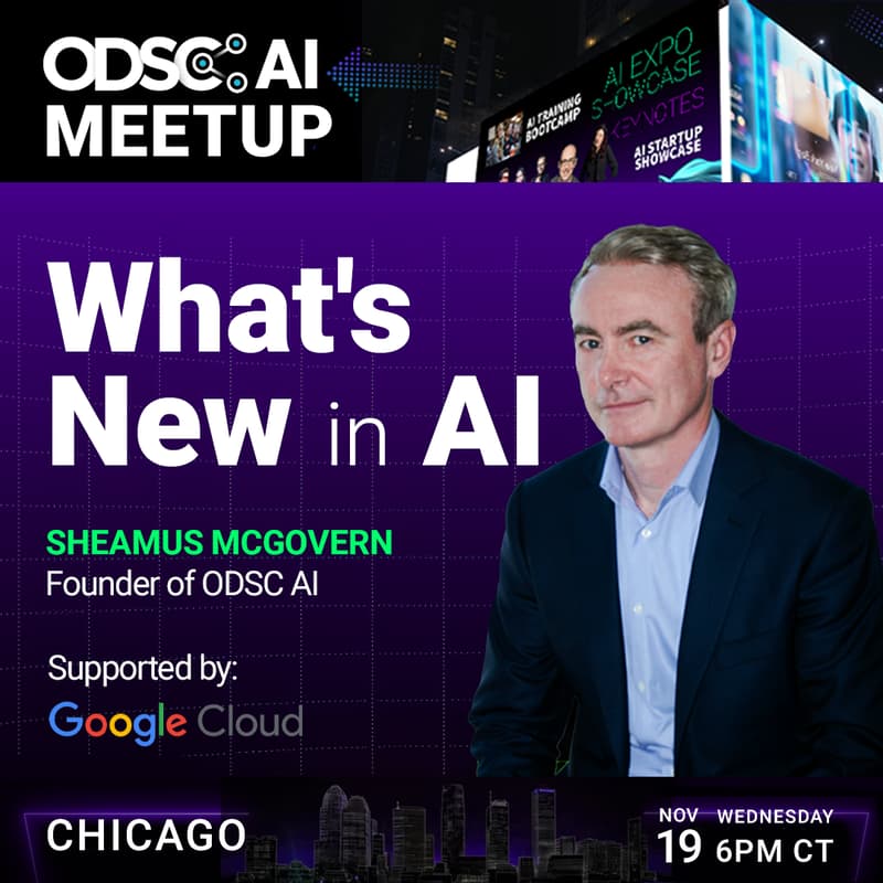 Cover Image for ODSC AI Meetup in Chicago: Supported by Google Cloud