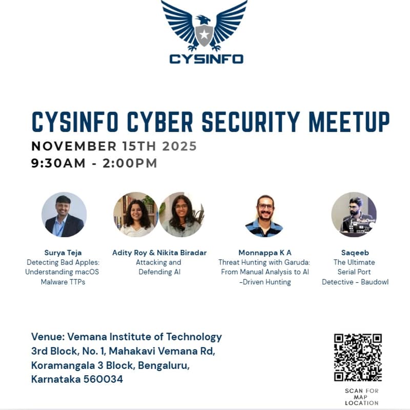 Cover Image for Cysinfo Cyber Security Meetup