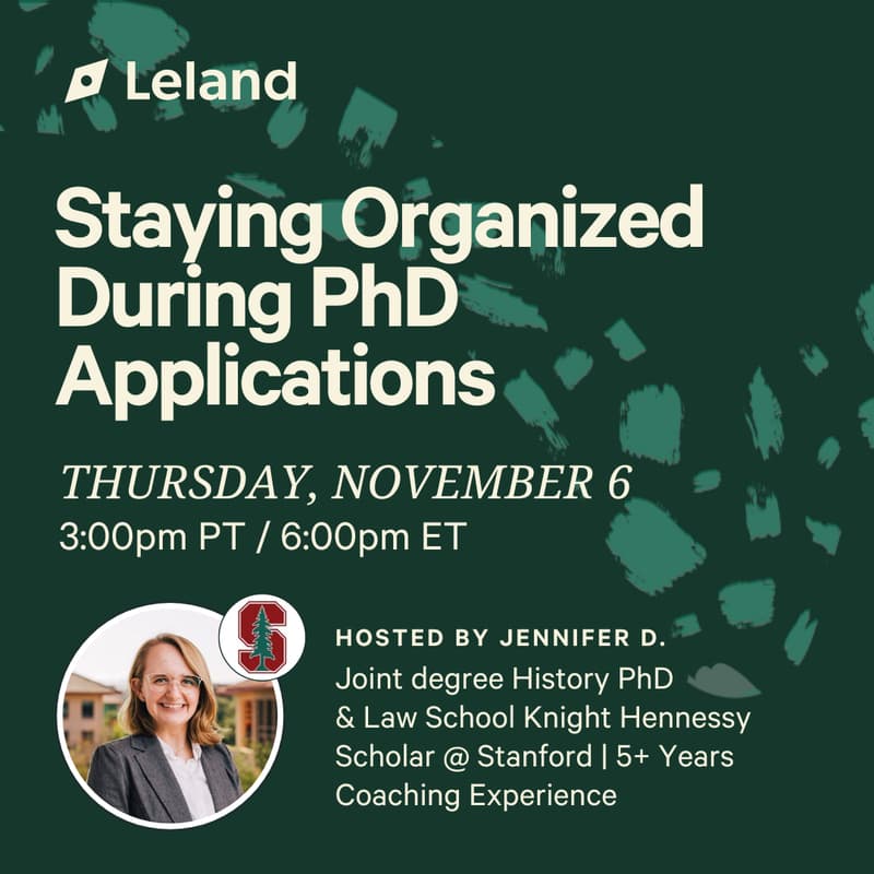 Cover Image for Staying Organized During PhD Applications