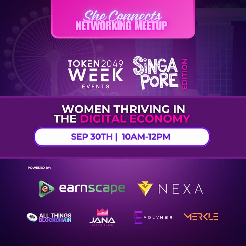 Cover Image for She Connects Networking Meetup: Singapore Edition Token2049