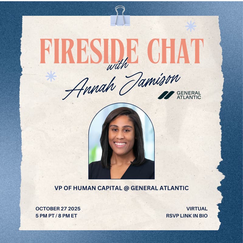 Cover Image for Career Fireside Chat with Annah Jamison