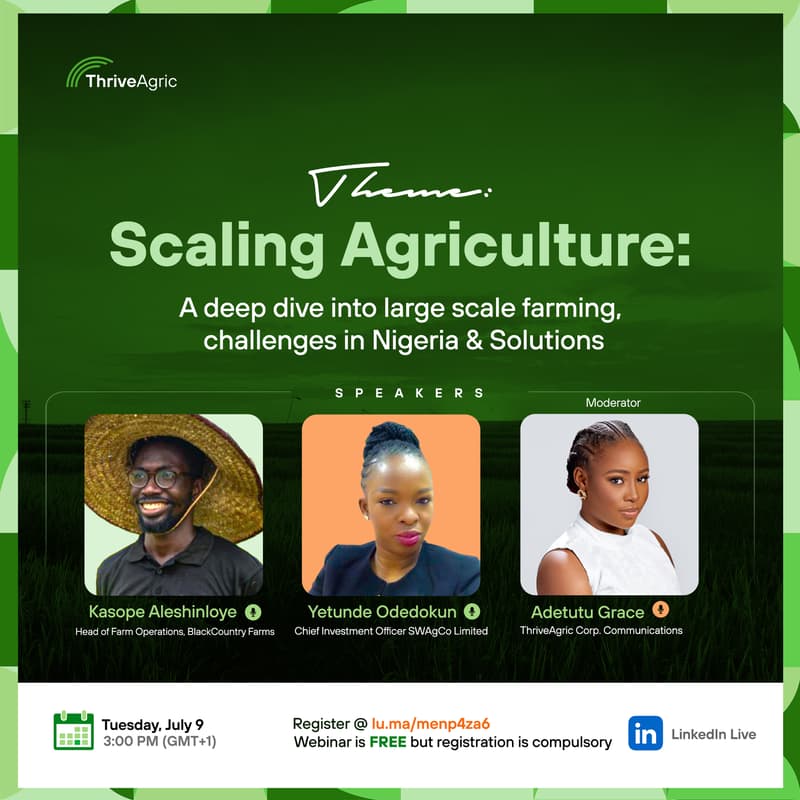 Cover Image for Scaling Agriculture: A deep dive into large scale farming, challenges in Nigeria & Solutions