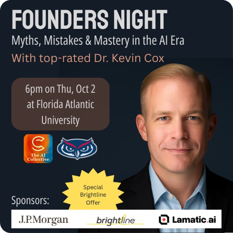 Cover Image for 🌴 SoFlo Founders Night: Myths, Mistakes & Mastery (in the AI Era)