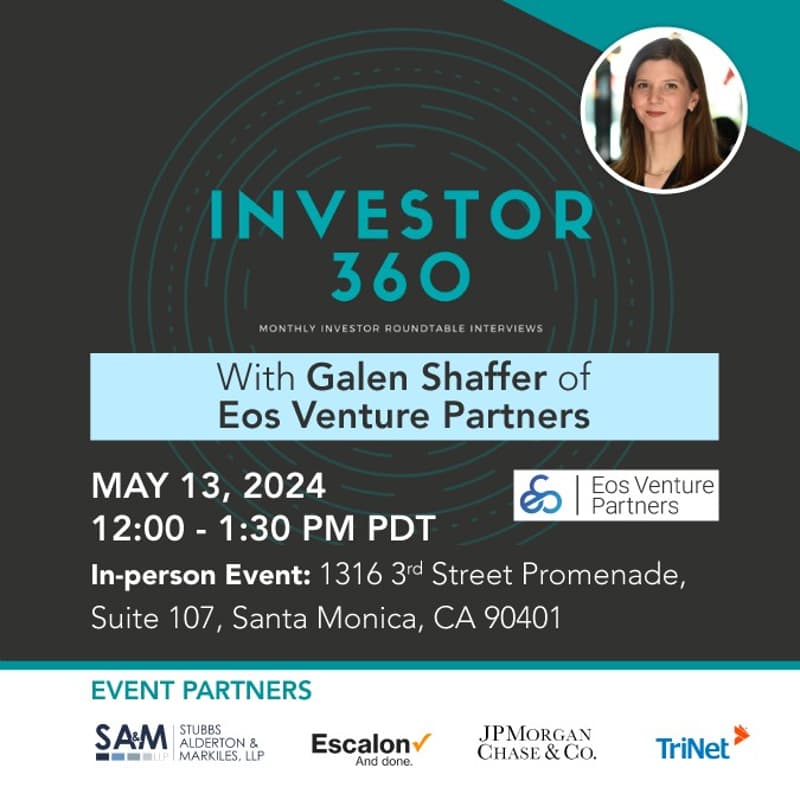 Cover Image for Investor 360 roundtable interview with Galen Shaffer of Eos Venture Partners