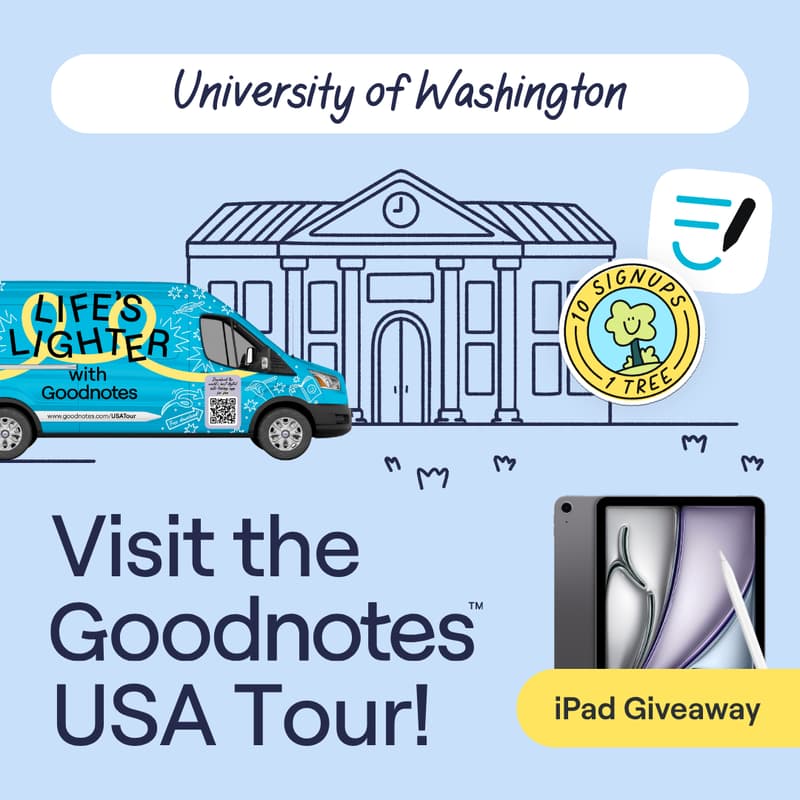 Cover Image for Don't Miss Out: Goodnotes at University of Washington