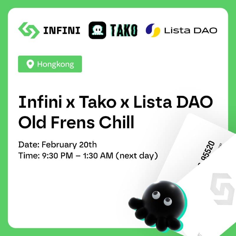 Cover Image for Infini x Tako x ListaDAO Old Frens Chill Party