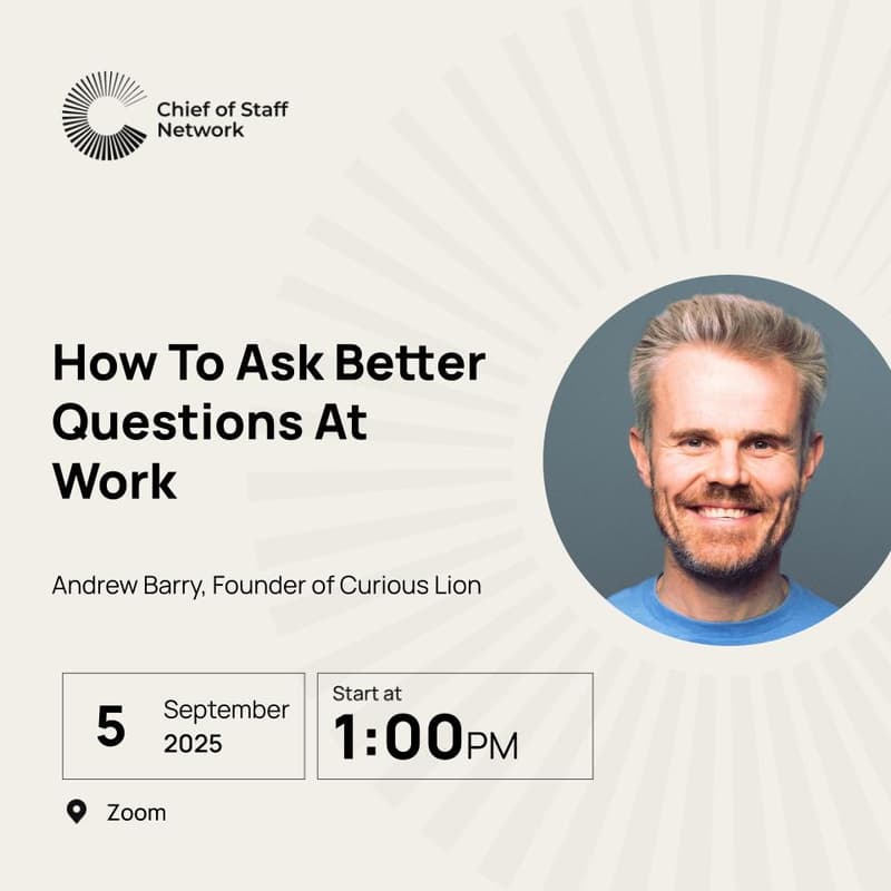 Cover Image for How To Ask Better Questions (Fri Sept 5)
