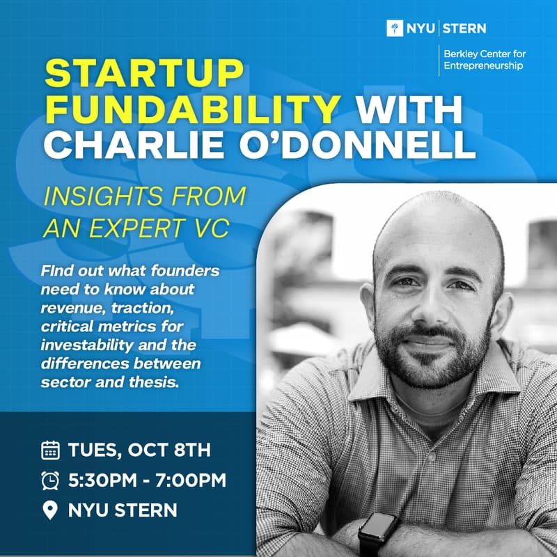 Cover Image for Startup Fundability with Charlie O'Donnell