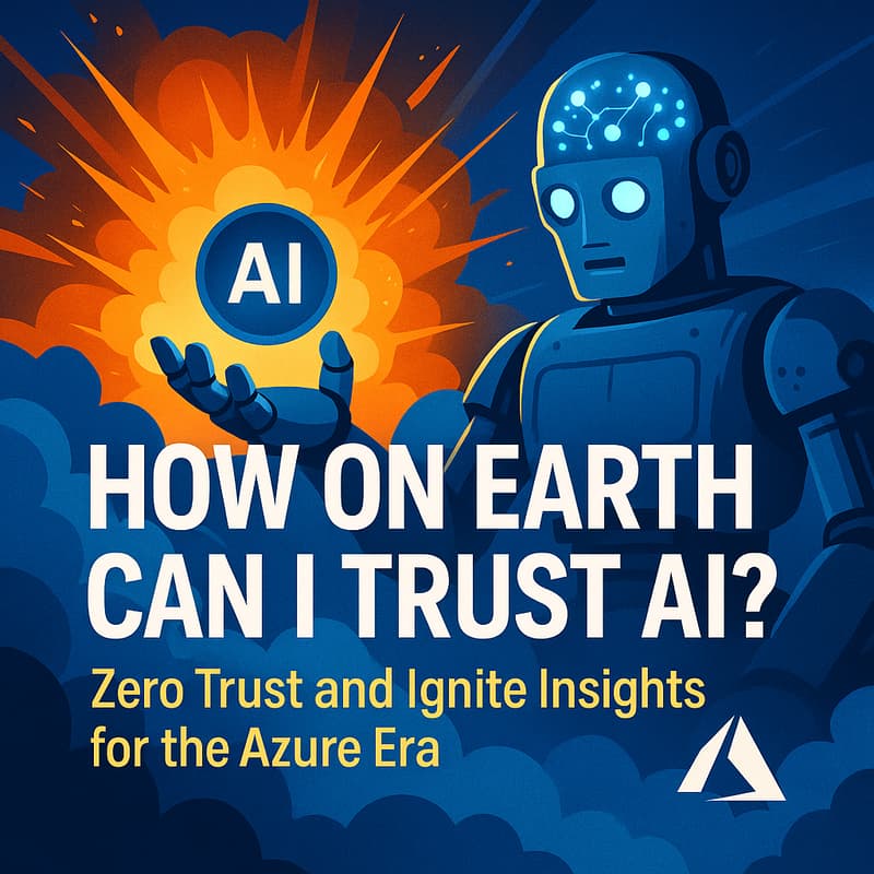 Cover Image for How on Earth Can I Trust AI? — AI Risks and Ignite Insights for the Azure Era