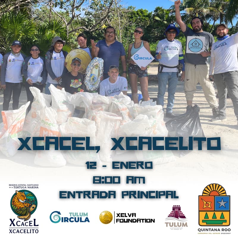 Cover Image for 1st Beach Clean Up & Ceremony Turtle Sanctuary Xcacel, Akumal 2026