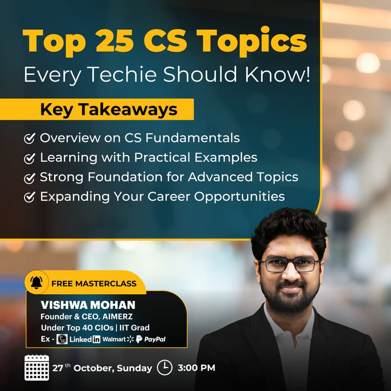 Masterclass: Top 25 CS Topics Every Tech Spirit Should Know · Zoom · Luma