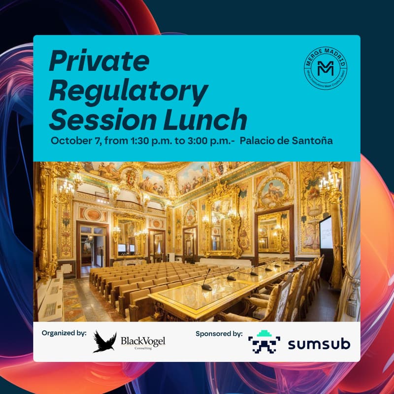 Cover Image for MERGE Private Regulatory Session Lunch | Powered by Sumsub - Organized by BlackVogel