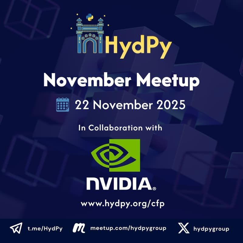 Cover Image for HydPy Collaborates with Nvidia November Meetup | November-2025