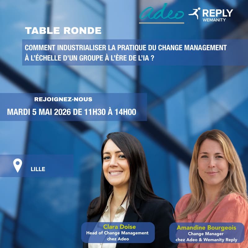 Cover Image for Table ronde Wemanity Reply x Adeo