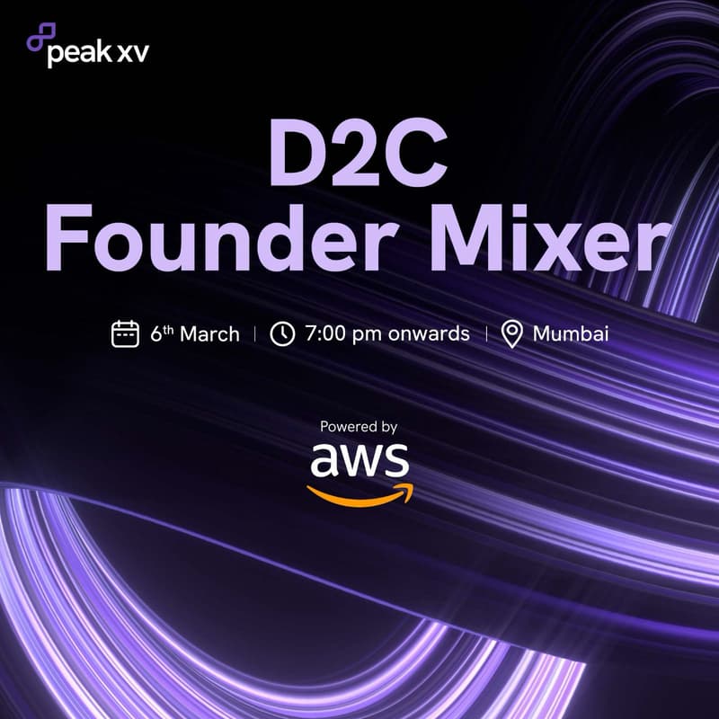 Cover Image for Peak XV x AWS D2C Founder Mixer