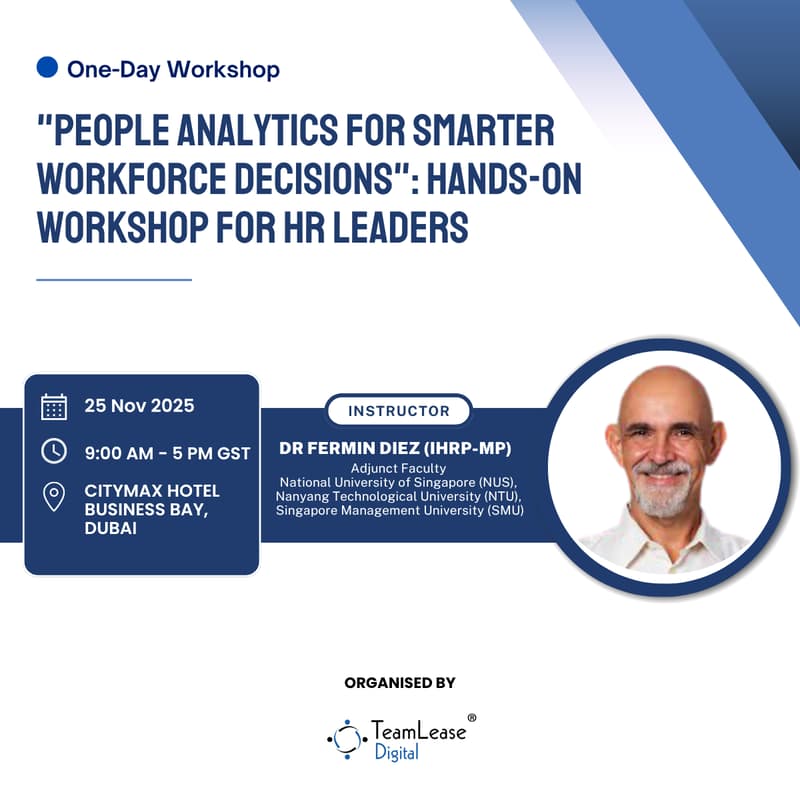 Cover Image for "People Analytics for Smarter Workforce Decisions": Hands-on Workshop for HR Leaders
