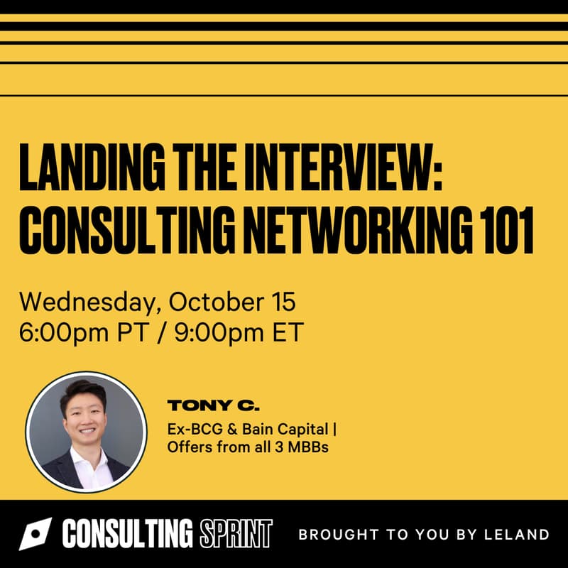 Cover Image for Landing the Interview: Consulting Networking 101