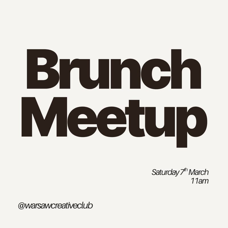 Cover Image for Warsaw Creative Club: March Brunch Meetup