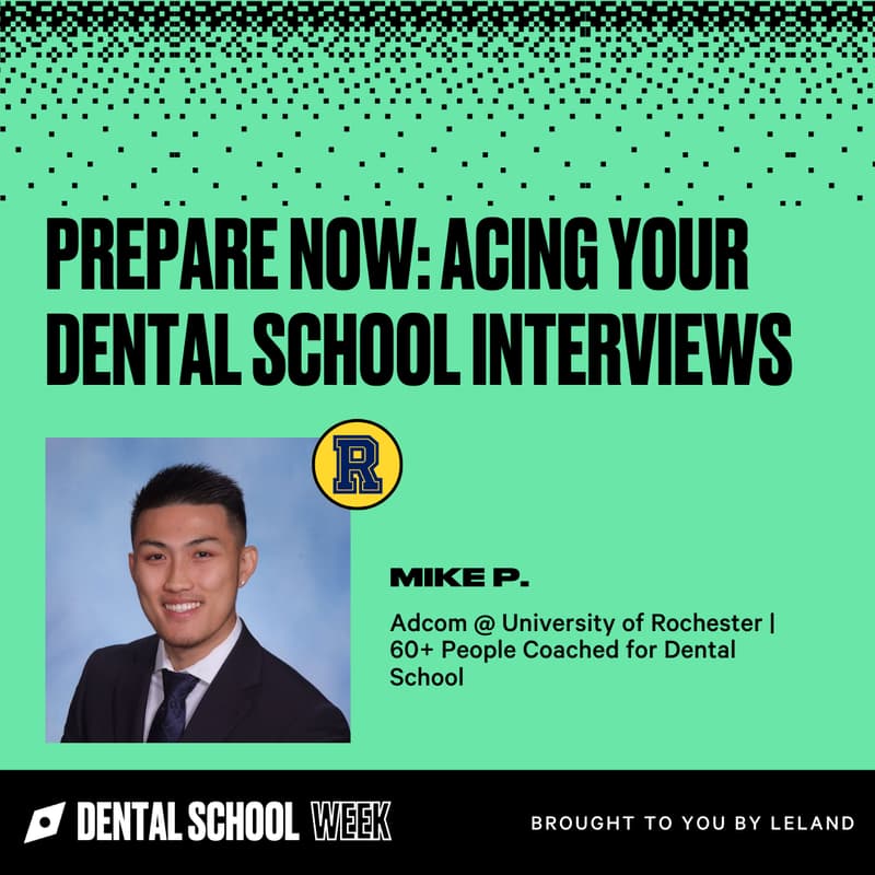 Cover Image for Prepare Now: Acing Your Dental School Interviews