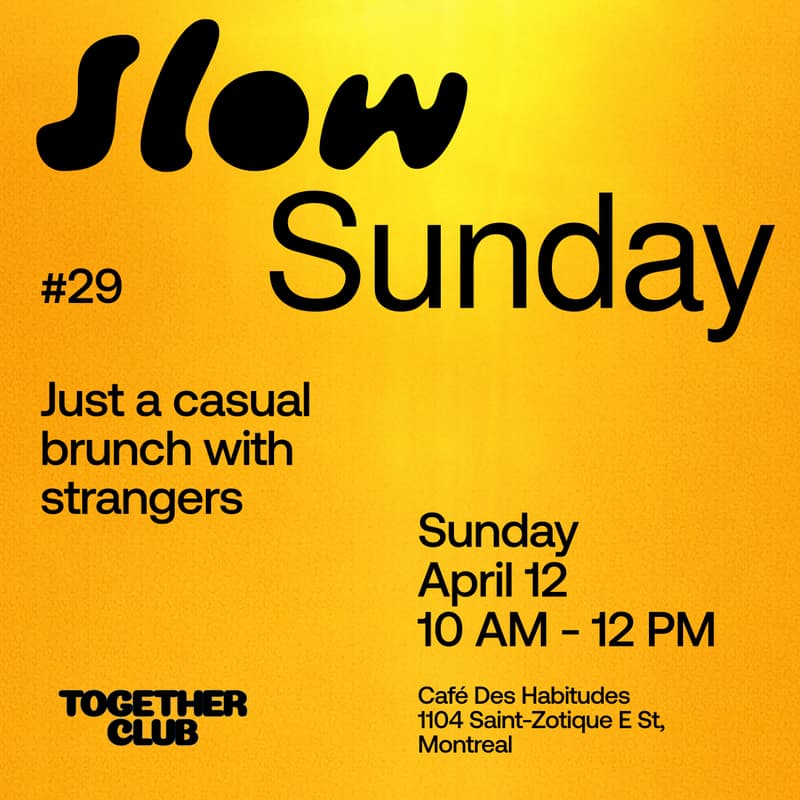 Cover Image for Slow Sunday *Montréal* no. 29 – Café des habitudes
