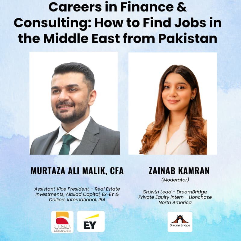 Cover Image for Careers in Finance & Consulting: How to Find Jobs in the Middle East from Pakistan