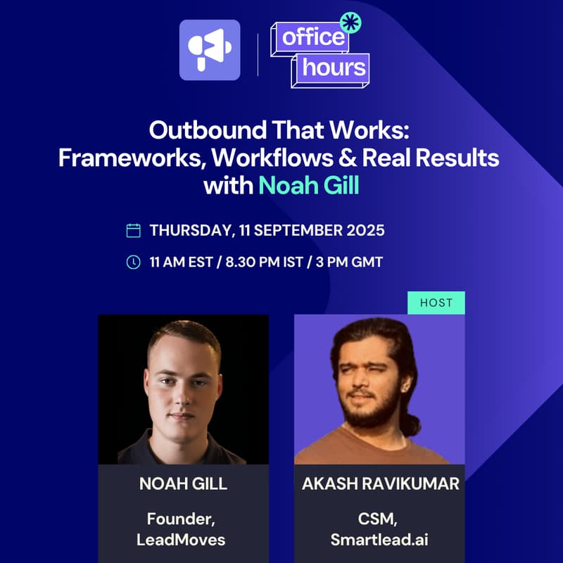 Cover Image for Outbound That Works: Frameworks, Workflows & Real Results with Noah Gill