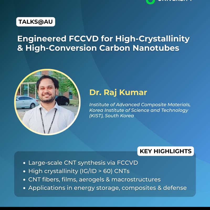 Cover Image for Engineered FCCVD for High Crystallinity & High-Conversion Carbon Nanotubes