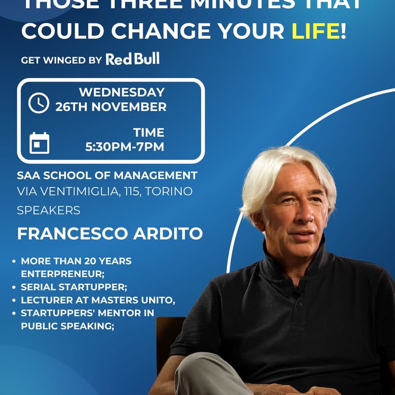 Cover Image for Winning Elevator Pitch Workshop with Francesco Ardito