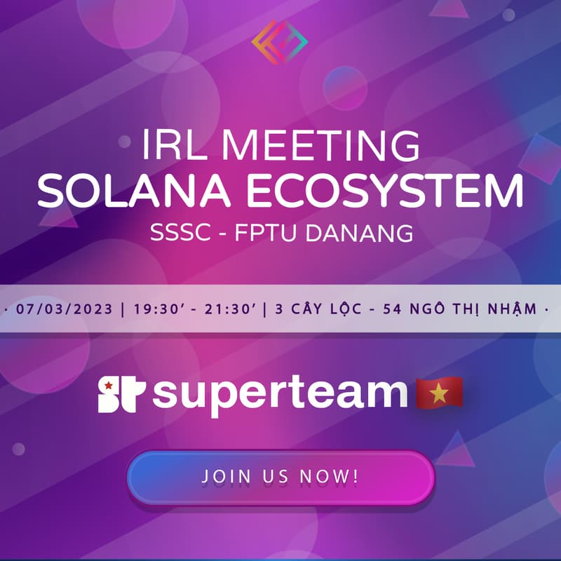 Cover Image for [Da Nang] IRL Watch Party: Solana Ecosystem Call [7/3/2023]