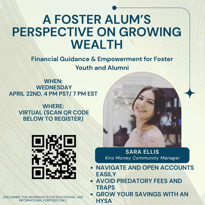Cover Image for A Foster Alum's Perspective on Growing Wealth