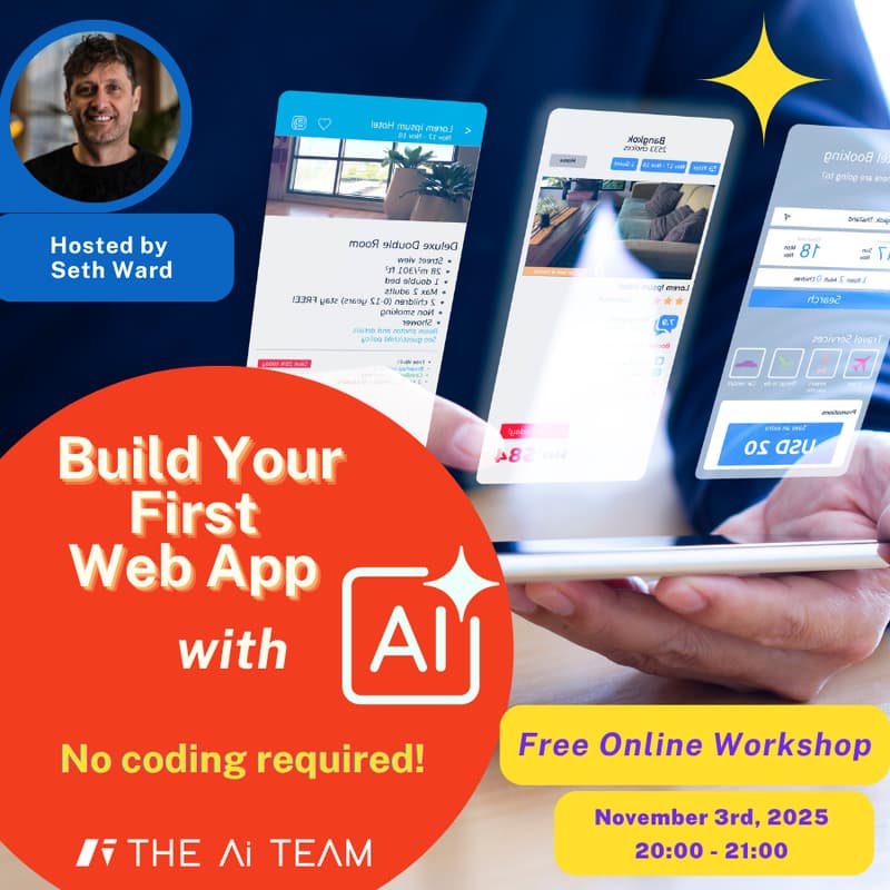 Cover Image for Build Your First App with AI - (No code)